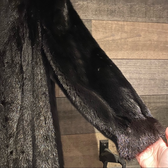 🌟HostPick🌟Real mink fur vintage coat - black - early 90s - Picture 4 of 17